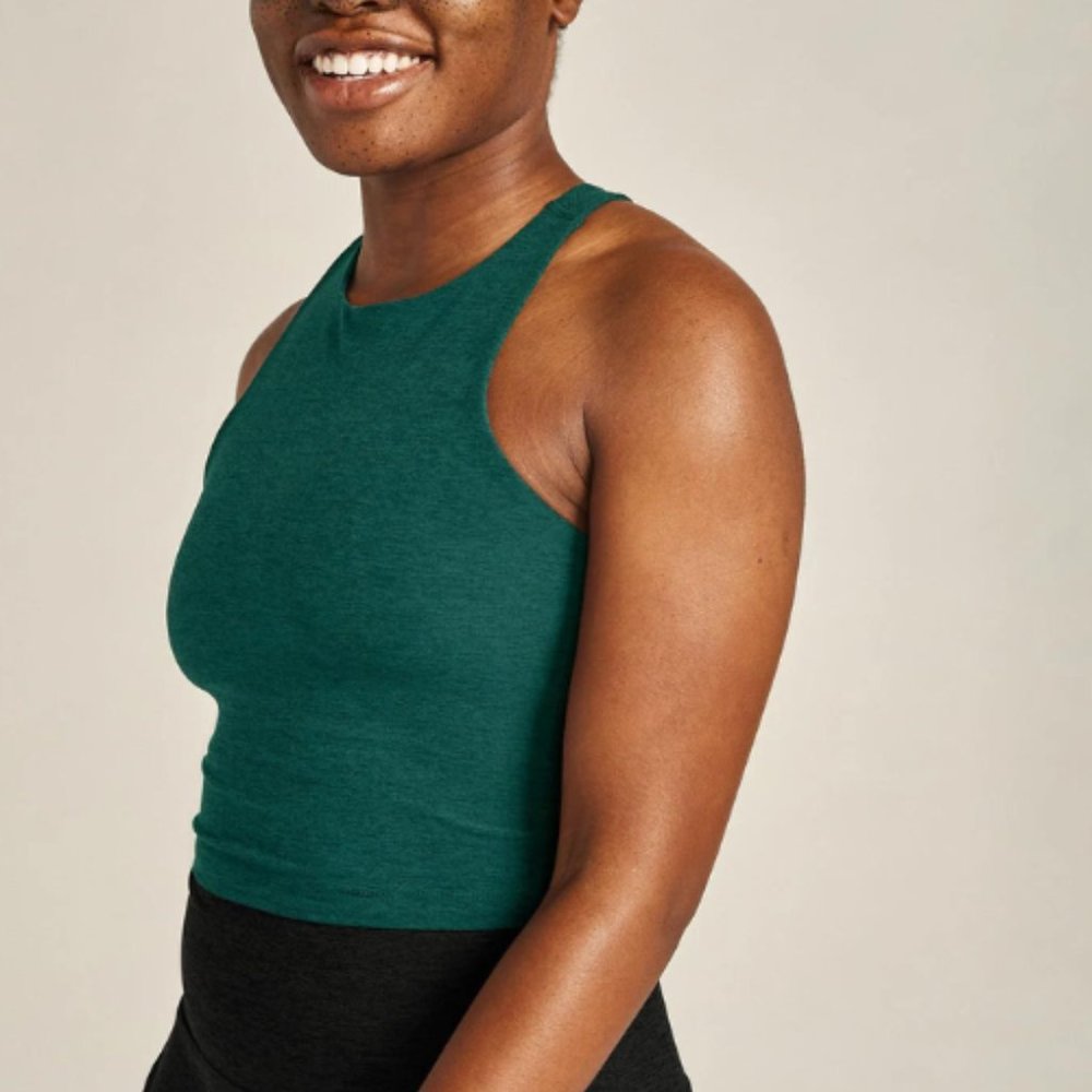 Spacedye Refocus Cropped Tank by Beyond Yoga